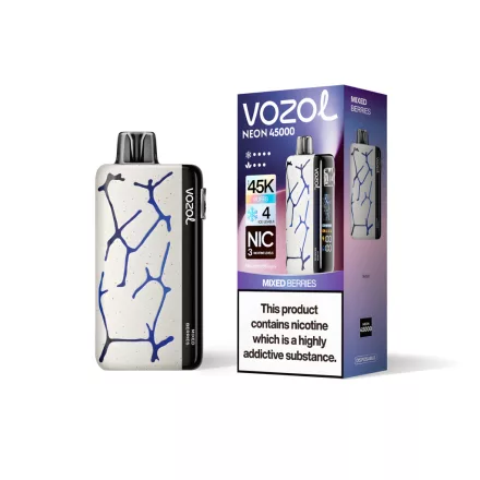 VOZOL NEON 45000 - MIXED BERRIES 5% NICOTINE VOZOL NEON 45000 MIXED BERRIES 5 NICOTINE